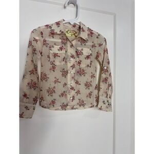 Jasmine top‎ floral in size 2